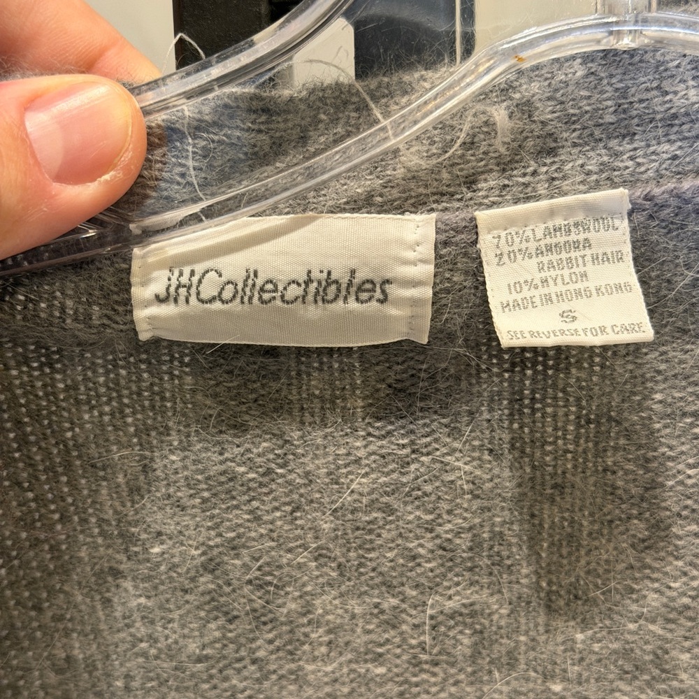 JH Collectibles Heather Gray Open Cardigan - Picture 4 of 4